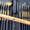 15 Piece Natural Bamboo Artist Brush Set With Pop Up Storage Case - Image 7